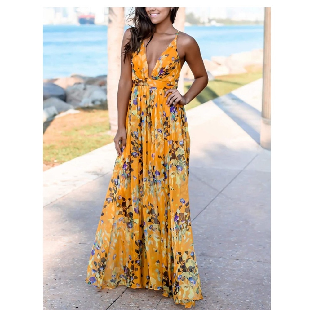 NWOT Floral maxi dress (xl)